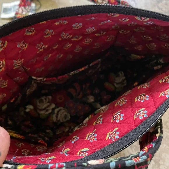 Vera Bradley Quilted Cotton Shoulder Bag Floral Plaid Print NWT - Picture 5 of 5